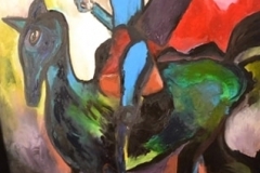 peinture à l'huile, 196x130 cm,2019